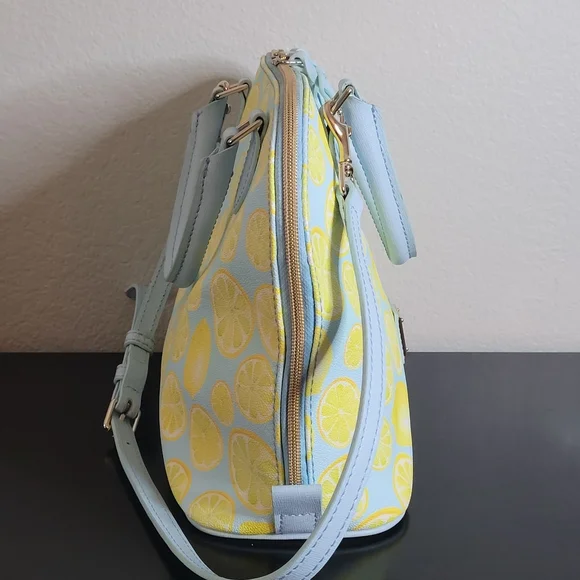 Dooney & Bourke Zip Zip Dome Satchel Lemon  Limone - Picture 4 of 15